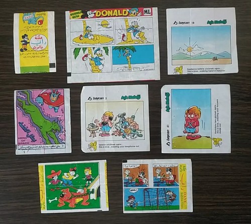 Kaugummiwickler. Vintage DANY, Donald ML. Baycan 8 tlg. Selten. - Bild 7 von 24
