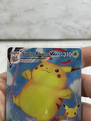 Surfing Pikachu VMAX 009/025 NM/M -Pokemon 25th Celebrations Card | eBay