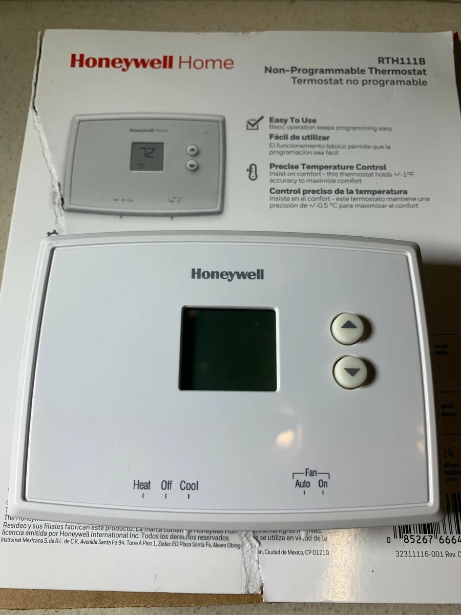 Honeywell RTH111B1024 Digital Non-Programmable Thermostat - White  85267725477 | eBay