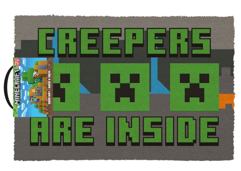 PYRAMID MINECRAFT (CREEPERS NEED HUGS) COIR DOORMAT 40X60