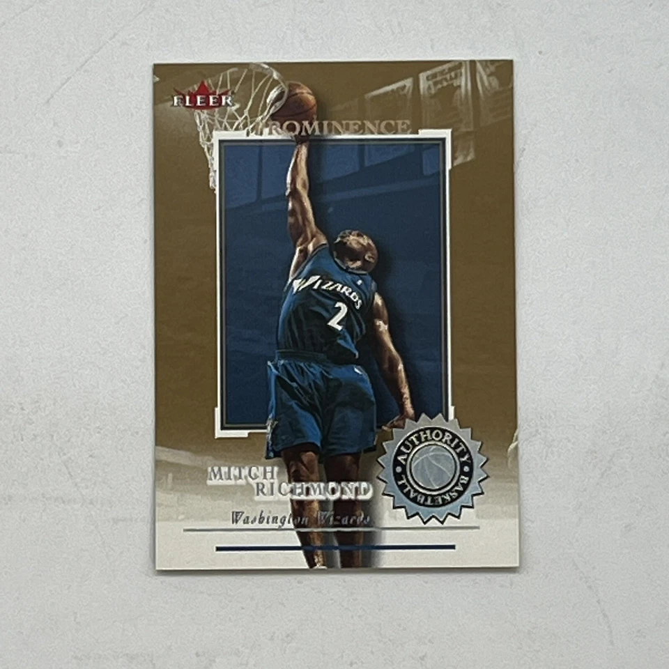 2000 2001 Fleer Authority Mitch Richmond Prominence Parallel 008 /125 SSP RARE - Image 2 of 4