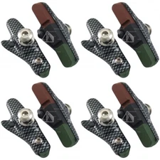 4 Pairs (8 Pads) Carbon Effect Road Brake Shoes & Tri-Compound Pads for Shimano