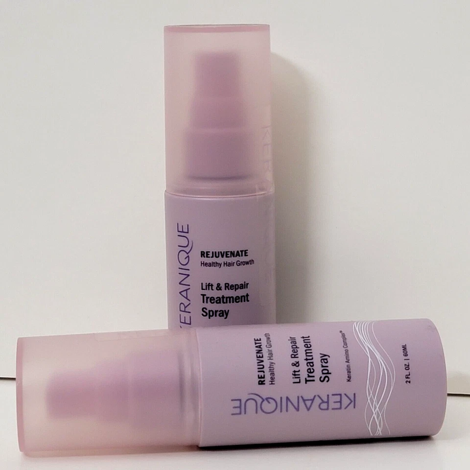 Paquete de 2 aerosoles de tratamiento rejuvenecedor de elevación y reparación KERANIQUE 2 fl oz cada uno Foto 2 de 3