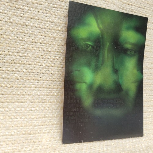 Rare X File Promo Oversized Hologram VHS Insert Card 3.5x5" w/Bend 2306106G - Picture 2 of 7