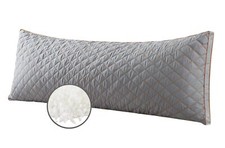 Full Body Pillow with Shredded Memory Foam  Long Pillow for Sleeping Grey