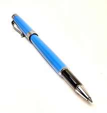 Montegrappa Piacere Cyan Rollerball Pen ISPYRRBB w/ Box and Papers