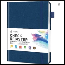 A5 Check Registers for Personal Checkbook Ledger Transaction Registers Log Book