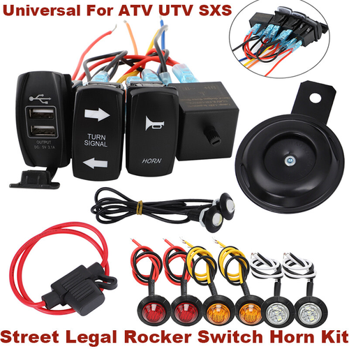 Can Am Defender Accessories GEEGEETOP Universal ATV UTV SXS Sequential Turn Signal Light Kit,Street Legal Kit Turn Signal Assembly - Foto 8