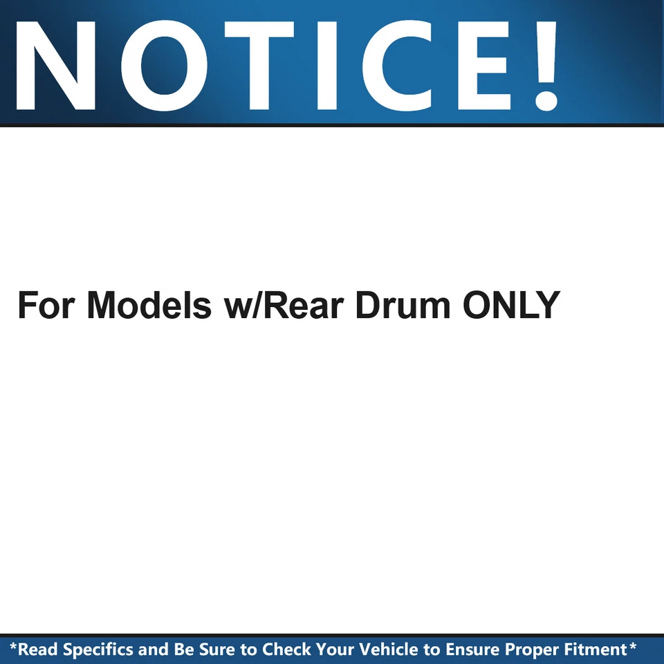 Rotores perforados delanteros almohadillas tambores traseros zapatos para Silverado Sierra 1500 2005-2008 Foto 2 de 4