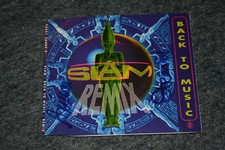 SLAM signed autograph In Person MAXI COVER WITHOUT CD Back to Music Axinia Sten