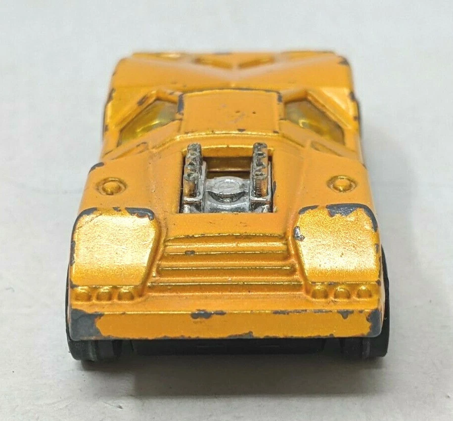 VTG Corgi Juniors Growlers Marcos XP Yellow Gold Diecast Car Great Britain HB21 - Image 2 of 4