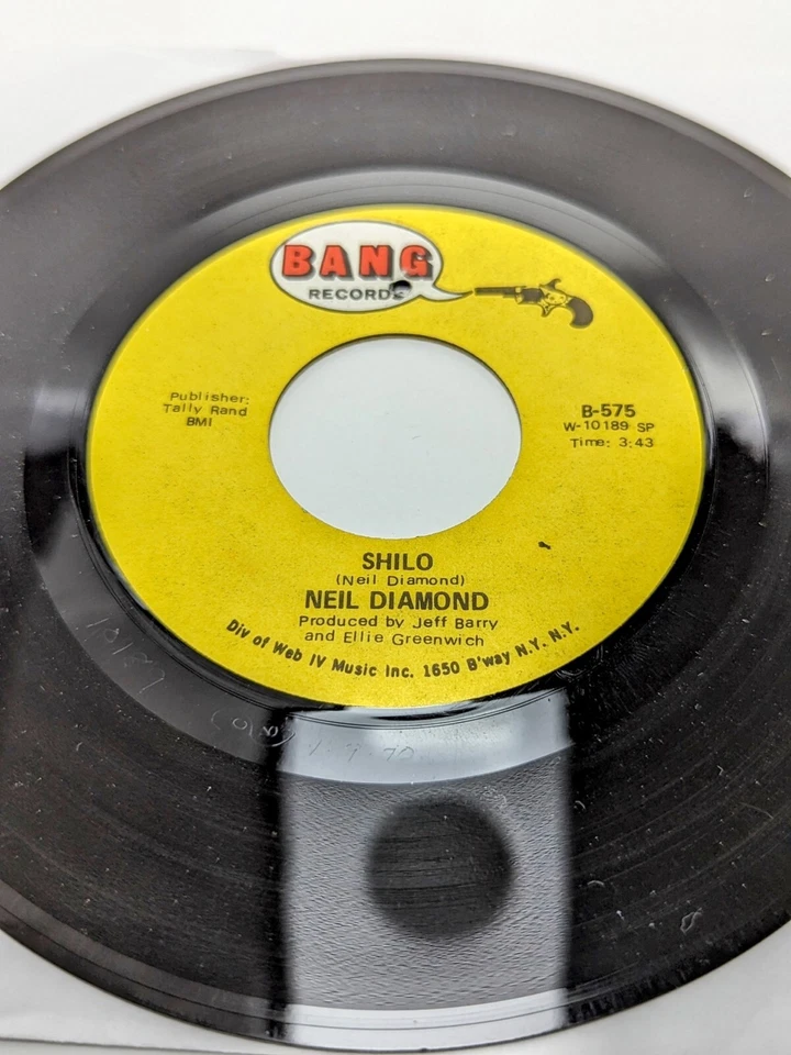 Neil Diamond "Shilo" 1970 Bang Records B-575 BB-Hole Lable Foto 2 de 4