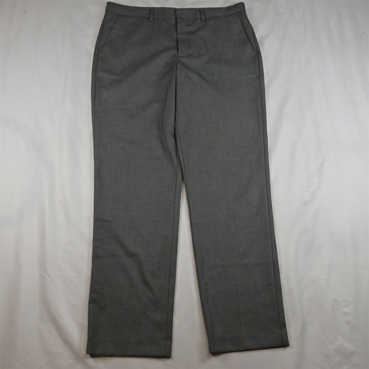 express grey dress pants 34 x 32 Gray Woven Producer Straight Indianwear Bridalwear Asianwear Designerwear Pakistaniwear in BROMLEY