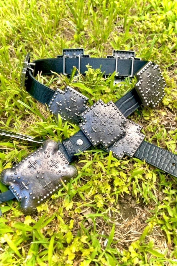 Black Size XL Concho Belt Belts for Women for sale | eBay display picture 1
