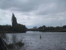 Photo 6x4 Bridge over the Exe downstream of Trew's Weir Exeter The buoy r c2009