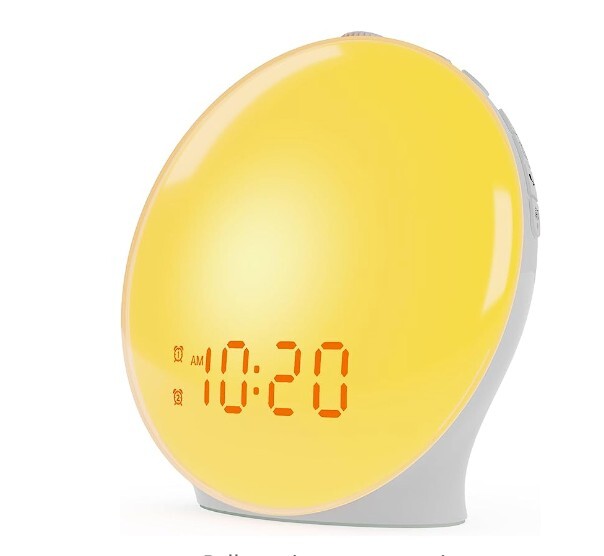 Jall Smart Wake Up Light K8 Sunrise Alarm Clock with Natural Light Therapy-image