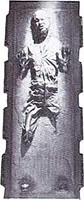 Star Wars / Clone Wars Lucas Movie Novelty Iron On Patch - Han Solo Frozen In... on sale Star Wars / Clone Wars Lucas Movie Novelty Iron On Patch - Han Solo Frozen In... on sale