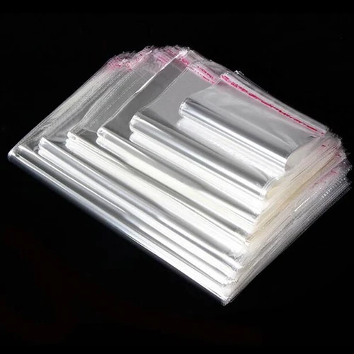 Foil Bags Self Adhesive High Gloss Bags PP Film Bags Clear Transparent Poly