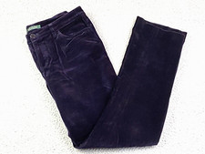 Lauren Ralph Lauren Women's Velvet Zip Straight Leg Pants Size 6 EXC in Eggplant
