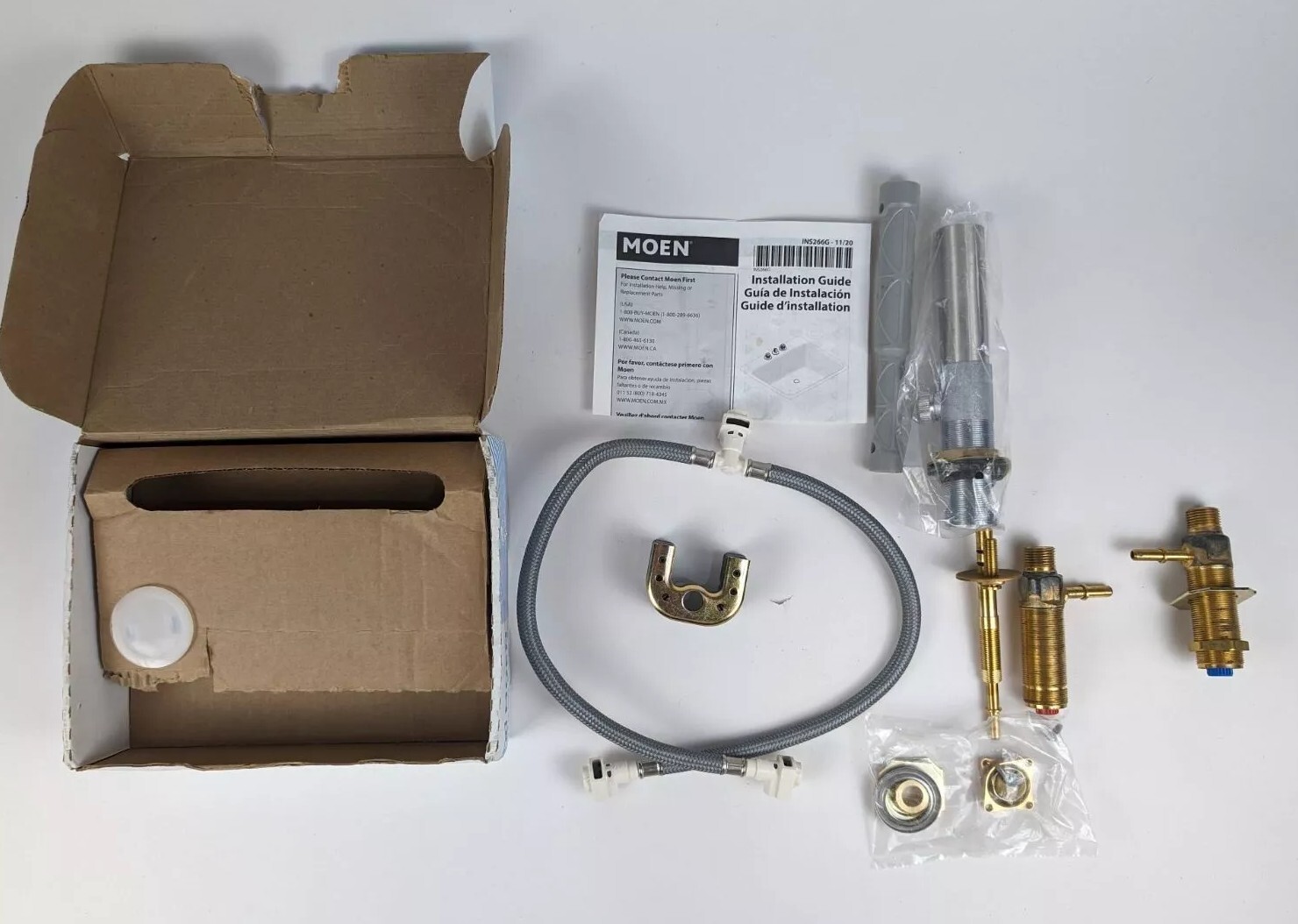 MOEN Widespread Bathroom Faucet RoughIn Valve model 9000 w/ drain