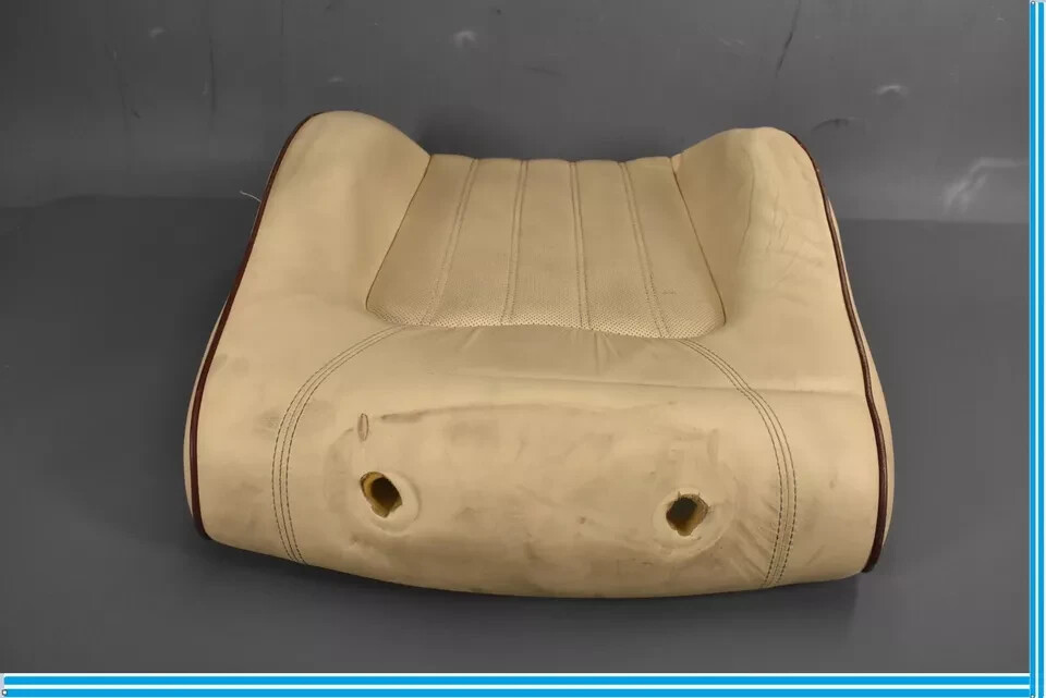 03-08 Maserati Quattroporte M139 Front Left Side Top Upper Seat Cushion Tan OEM