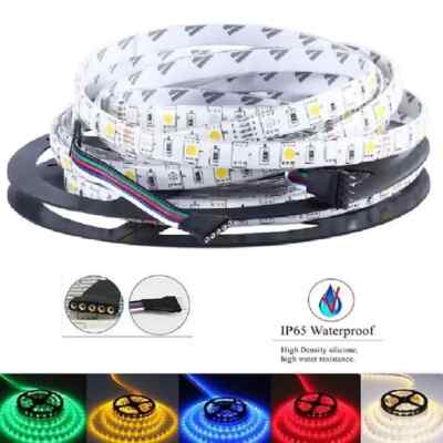 1-5m LED Stripe 12-24V Warmweiß Kaltweiß RGB RGBW RGBWW Streifen SMD5050 dimmbar