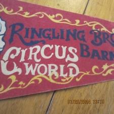 Barnum and bailey   circus felt banners both for one low price 1974