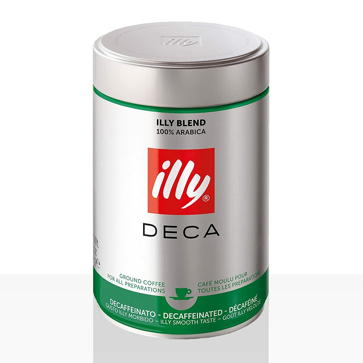 Illy espresso decaffeinated ground coffee 250g (8003753900490)