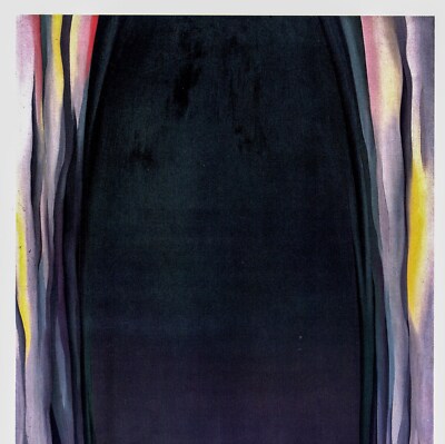 Georgia O'Keeffe print 1931 ''Green-Grey Abstraction'' Original vintage color