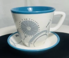 Retro Hallmark Dandelions Teacup & Saucer Set