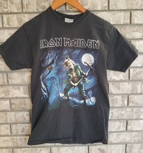 Iron Maiden Benjamin Breeg Here Lies a Man Little Known T-Shirt S Double Sided