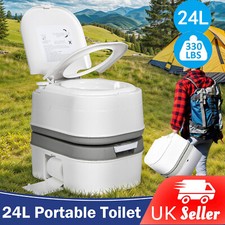 Portable Toilet Porta Potti Large 24L Caravan Motorhome Camping Camper Loo