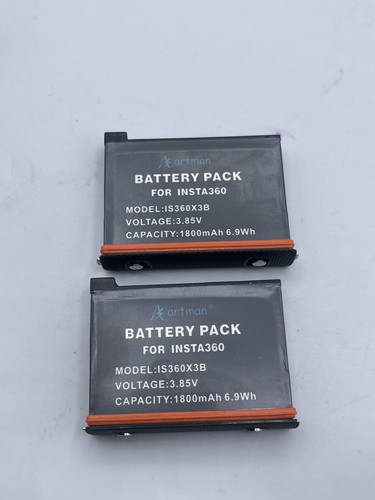 Artman Replacement Battery For Insta 360 Camera 1800mAh +1 X Charger - Picture 5 of 6
