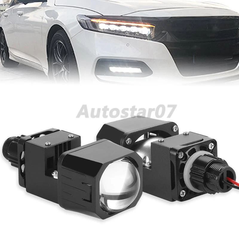 6PC 1.5'' Mini Bi LED Projector Lens Hi/Lo Matrix Headlight Retrofit Universal - Image 3 of 4