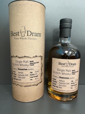 Best Dram Deanston 2009/2020 - 0,7l - 56,5% alc. Vol. - NUR 232 Flaschen!