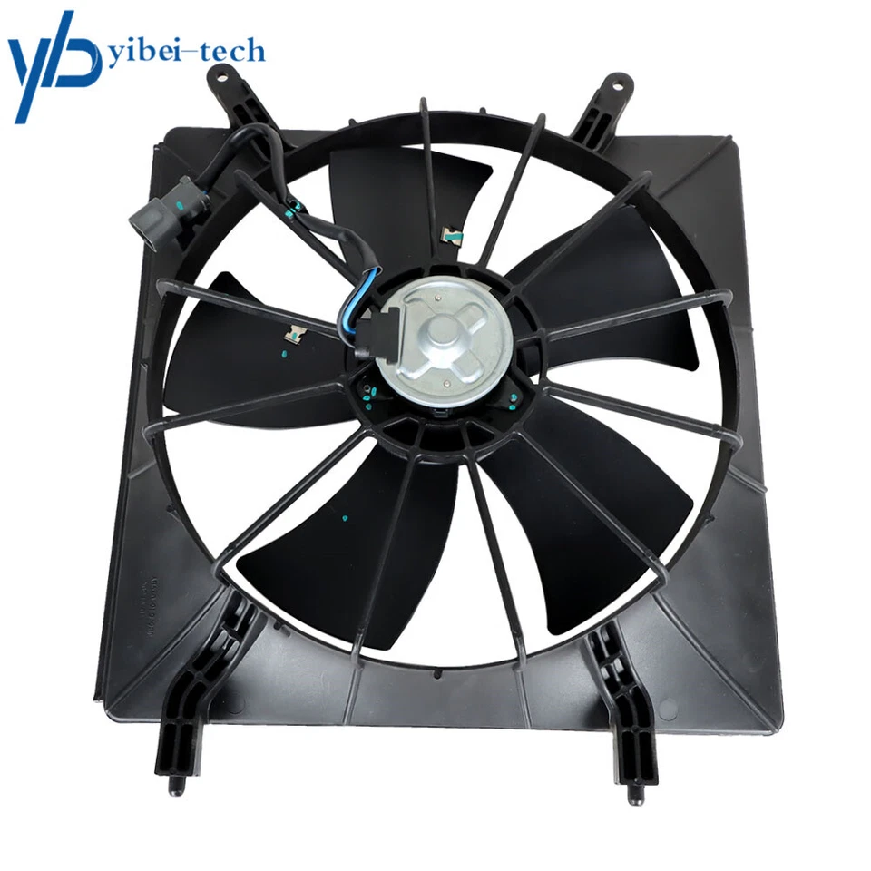 Radiador condensador CA refrigeração 120W ventilador ajuste 2002-2006 Honda CR-V CRV elemento par - Imagem 4 de 4