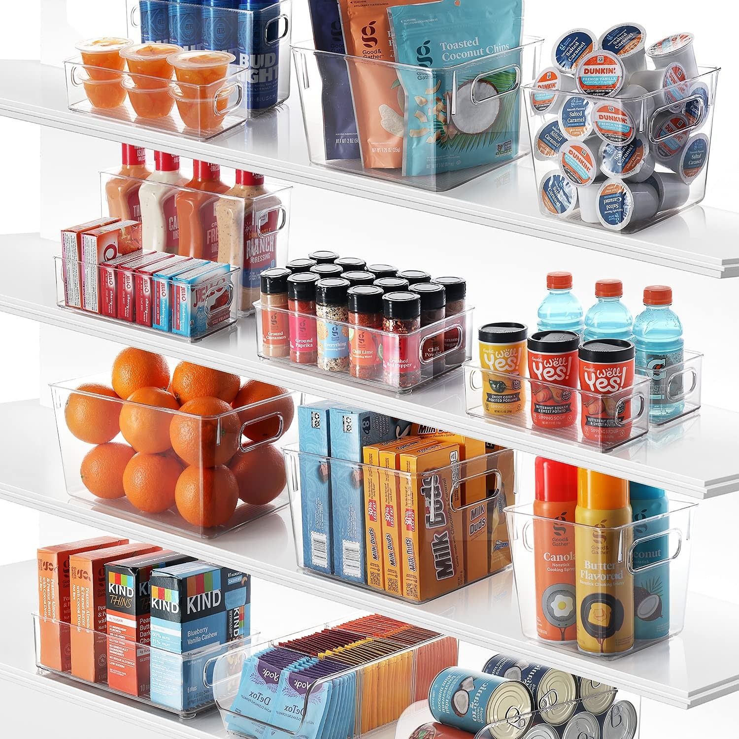 StorageBud Pantry Organization And Storage - Refrigerator Organizer Bins - St...