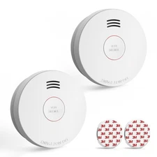 Smoke Detector 10 Year Battery Operated, Smoke Alarm with Photoelectric and R...