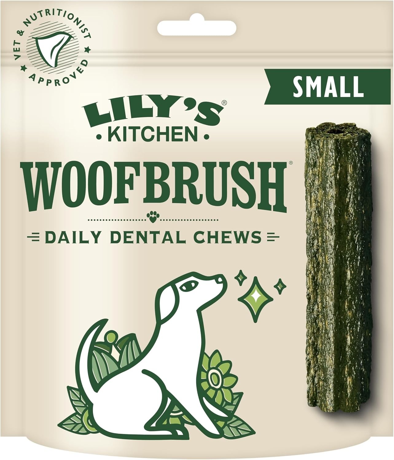 Lily’s Kitchen Woofbrush Dental Chews Small Dogs 5 x 7 – Natural Teeth Care