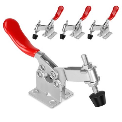 4 Pack Toggle Clamps Hold Down 220Lbs Quick Release Horizontal 201B Rubber