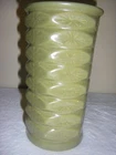 MCCOY POTTERY FLORALINE STARBURST VASE #400 GREEN  8"