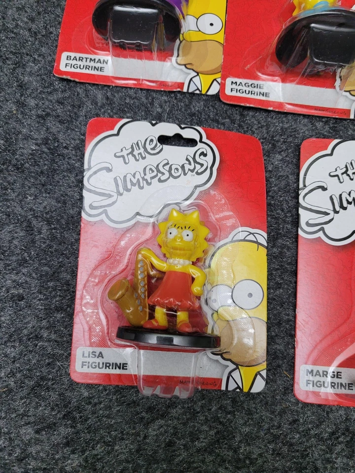 Simpsons Familie Figuren Set Bartman Maggie Homer Lisa Marge Sammlerstück - Bild 2 von 4