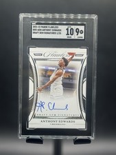2021-22 Anthony Edwards Flawless “Draft Gems Signatures” Auto /25 **Jersey Match