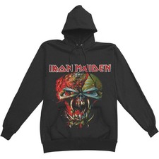 Men's Iron Maiden Final Frontier Big Head Hooded Sweatshirt XX-Large Black