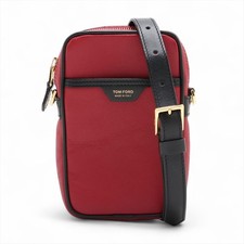 Tom Ford leather shoulder bag red x black