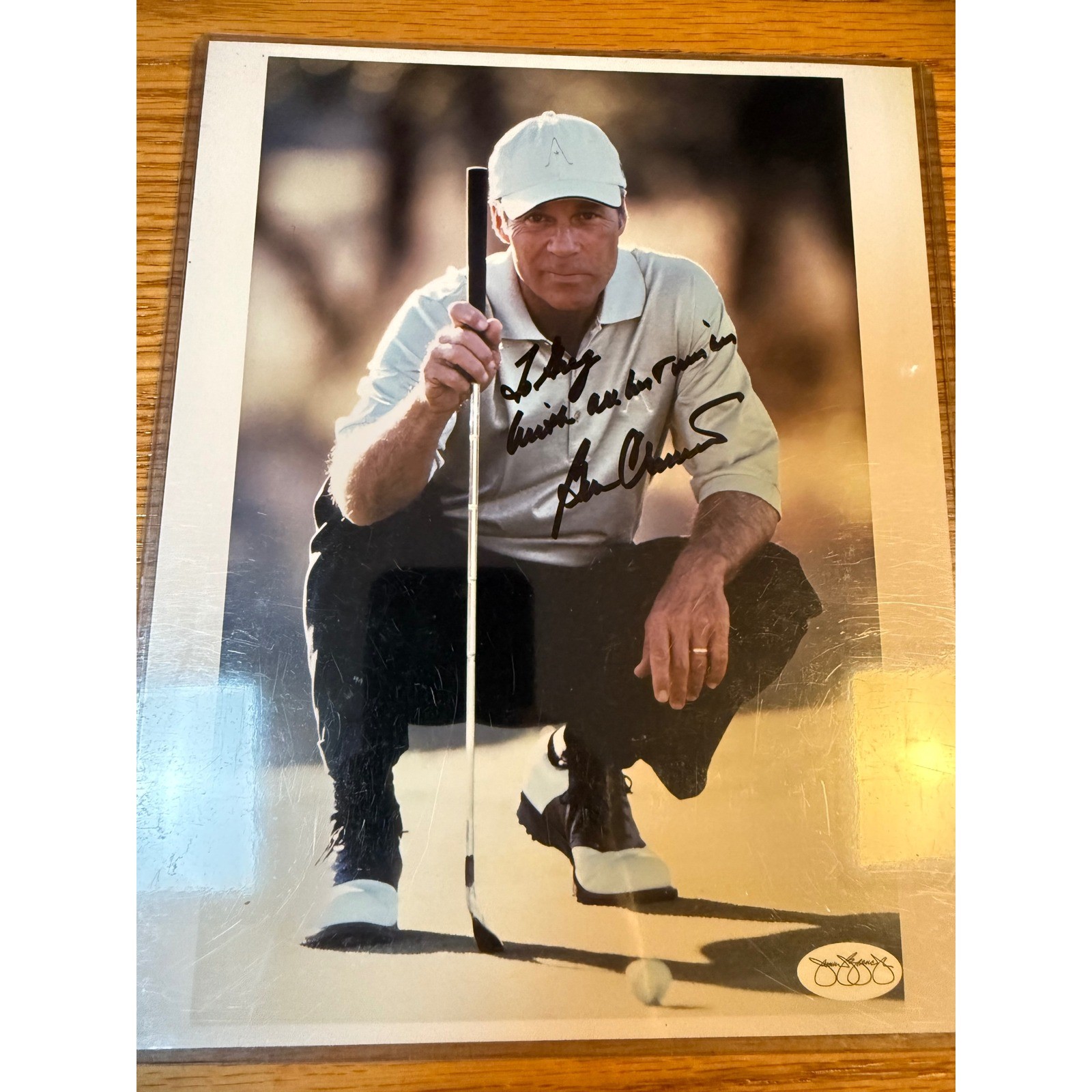 Fred Couples Autographed Signed Ben Crenshaw Photo Golf PGA Tour JSA Authenticated 