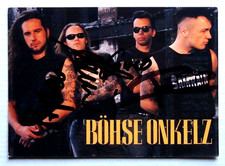 BÖHSE ONKELZ Autogrammkarte, handsigniert - 1991 oder 1992- Rare