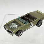 Rare! Vintage Hot Wheels Redline Light My Firebird Olive HK - Very Nice Car!