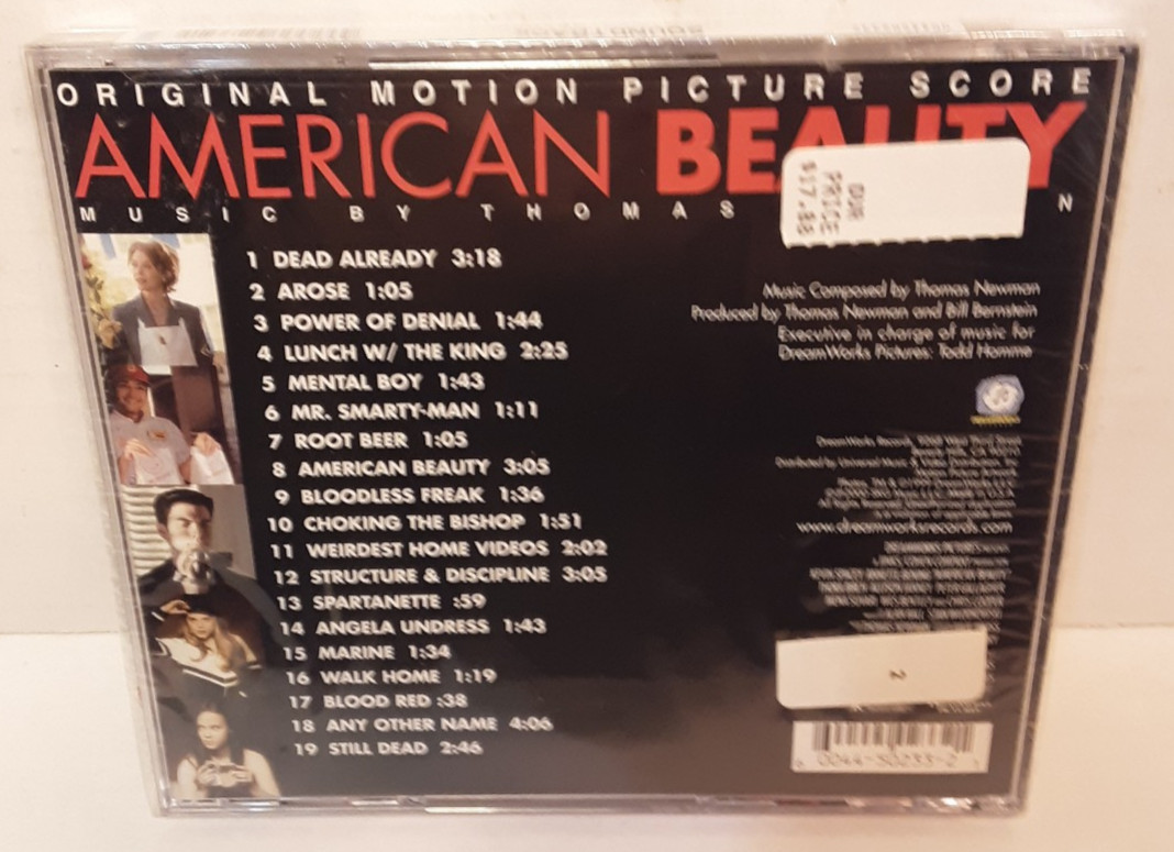 AMERiCAN BEAUTY ORiGiNAL MOTiON PiCTURE SOUNDTRACK CD BRAND NEW THOMAS NEWMAN