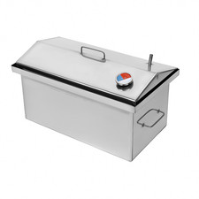 Räucherofen Edelstahl mit Thermometer Räuchermehl & Zubehör Räucherschrank